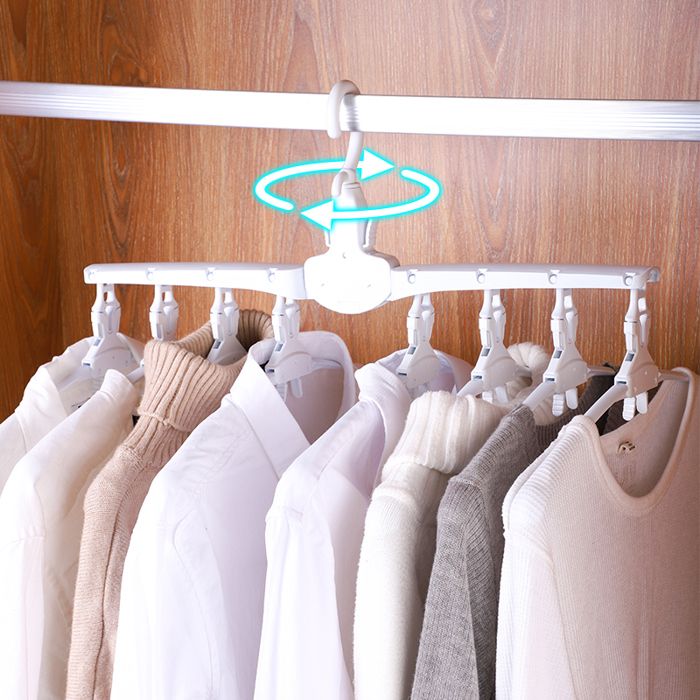 Cintre de rangement sans pliage (lot de 8 – grande taille)