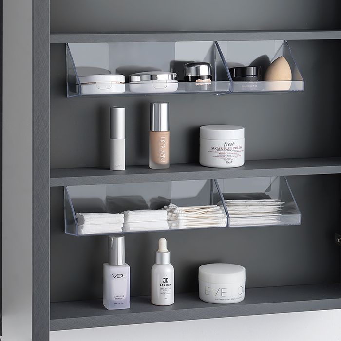 Boîte de rangement inclinée pour armoire à miroir