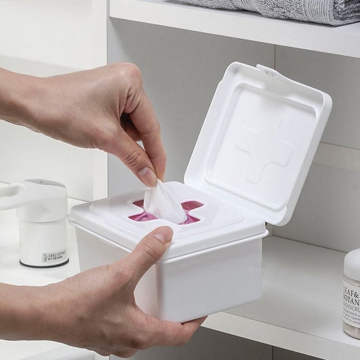 Boîte de rangement pour lingettes masque taille S