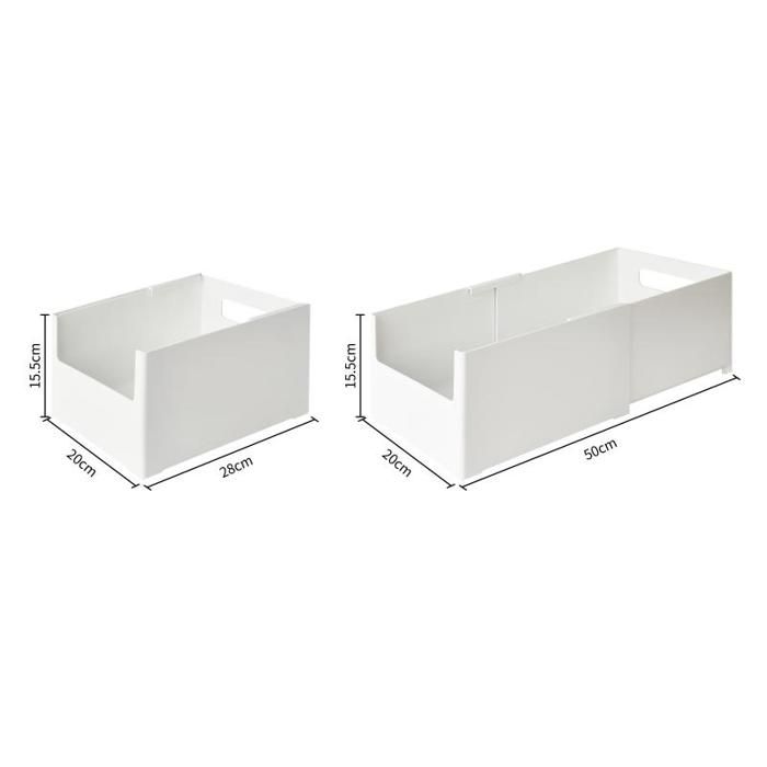 Boîte de rangement extensible pour placard