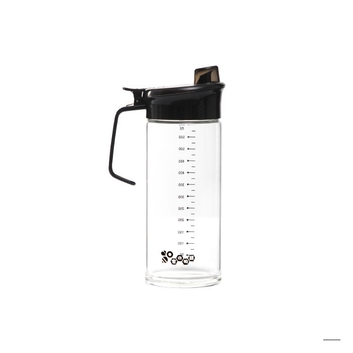 Bouteille à huile graduée en verre borosilicaté 660ml