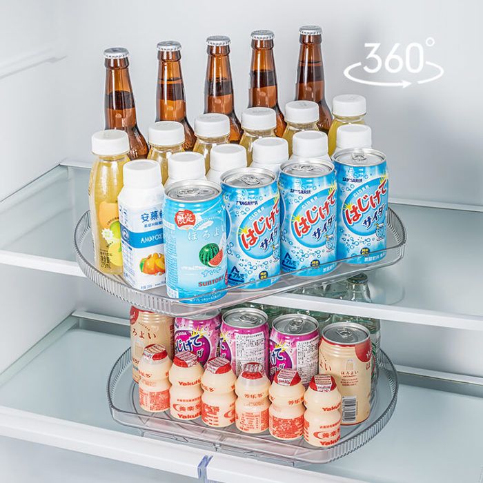 Plateau tournant de rangement pour réfrigérateur