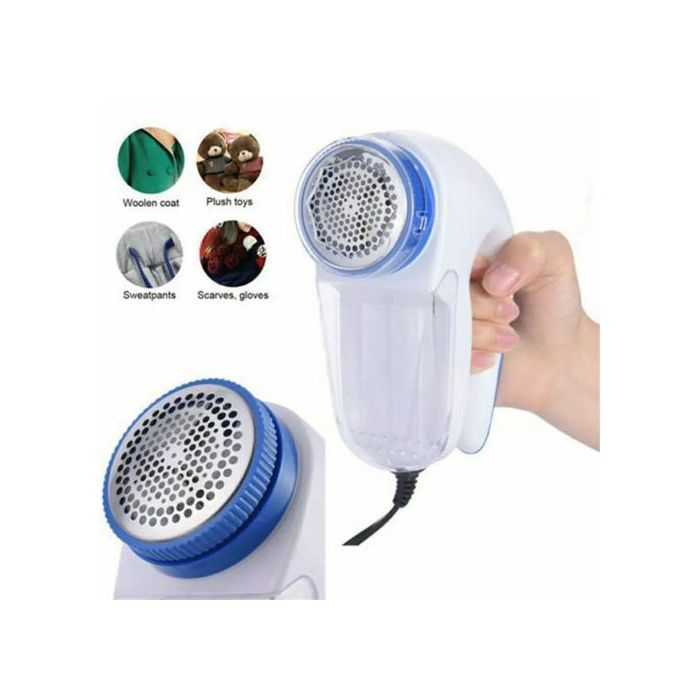 Rasoir Électrique Anti-Peluches - GENERIC - Portable - 4W - Charge 8-10h - Bleu/Blanc