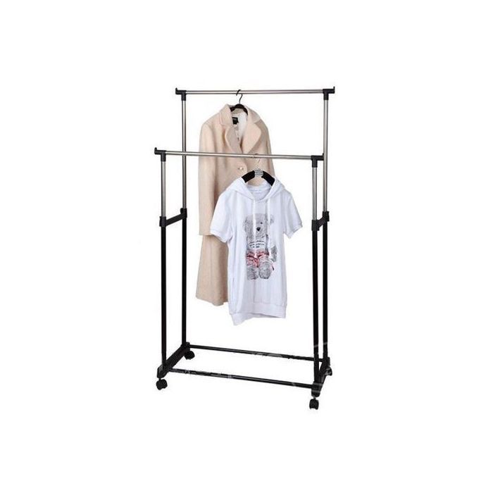 Porte cintres de vêtements mobile avec roues, Porte-vêtements & chaussure double