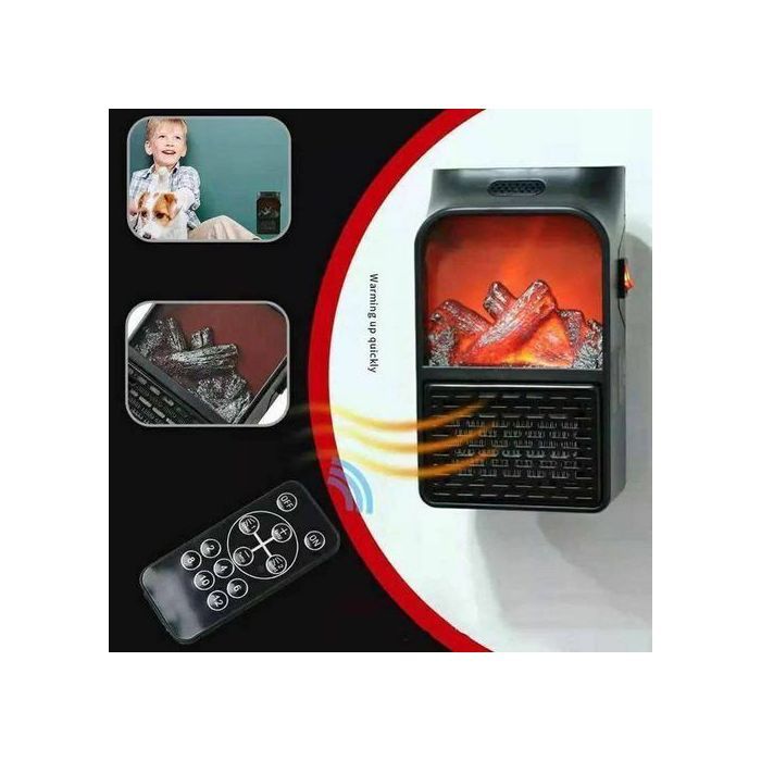 Chauffage mini Flame Heater échauffement instantané rapide et simple avec télécommande 900wt