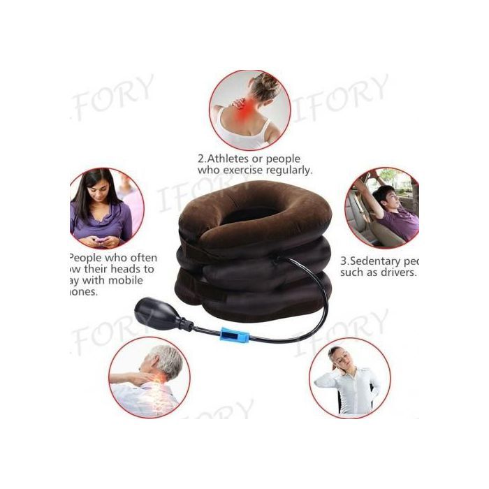 Support Cervical Cou Gonflable Soulager Des Douleurs Oreiller Thérapeutique