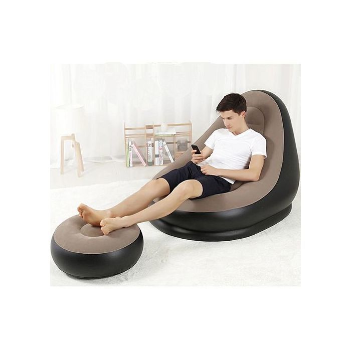 Ensemble fauteuil + pouf gonflables Ultra Lounge