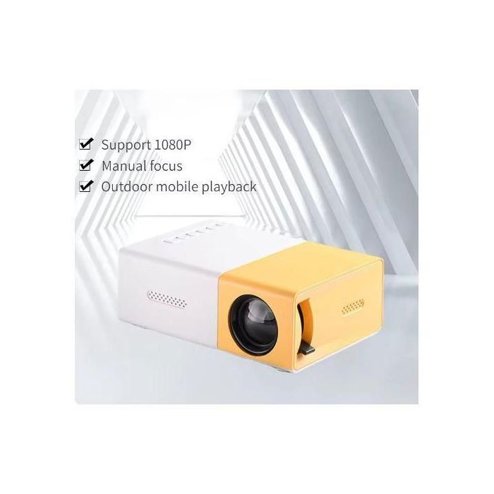 Mini projecteur Pro LED prend en charge 1080P full HD portable laser audio HDMI USB vidéo projecteur