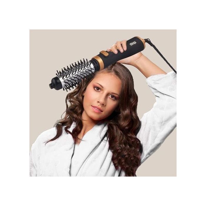 Sèche-Cheveux - DSP - Brosse Rotative 2 en 1 - Température Réglable - Ioniseur d'Air - 2200W