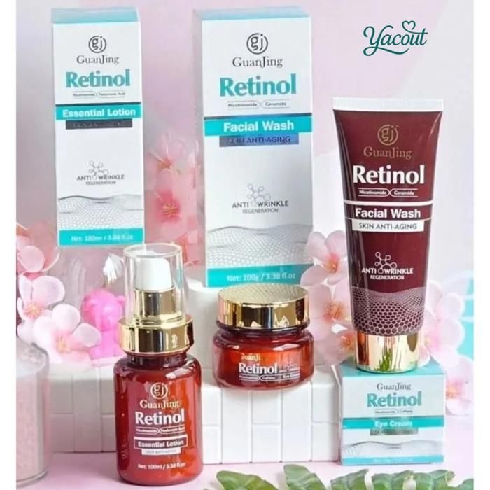 Pack 3 Soins Visage GuanJing Retinol Anti-Âge