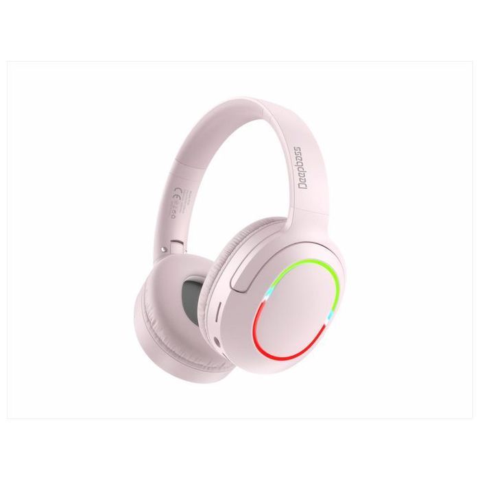 Casque sans Fil pliables lumineux RGB R19 TSuppor TF Card-FM-Audio input, réduction du bruit, Bluetooth 5.3 Headsets Wireless