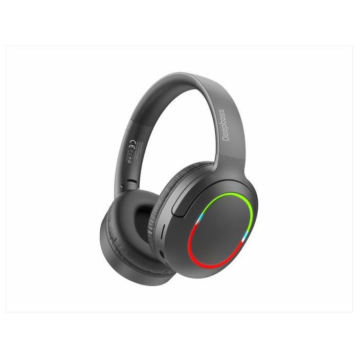 Casque sans Fil pliables lumineux RGB TSuppor TF Card-FM-Audio input, réduction du bruit, Bluetooth 5.3 Headsets Wireless R19