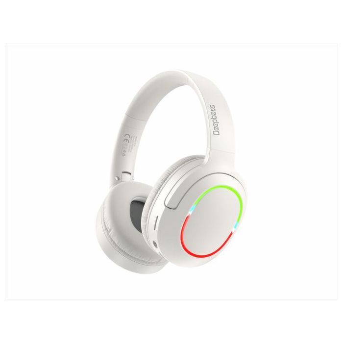 Casque Bluetooth - DEEPBASS - R19 - RGB lumineux - Réduction du bruit - Autonomie 8h