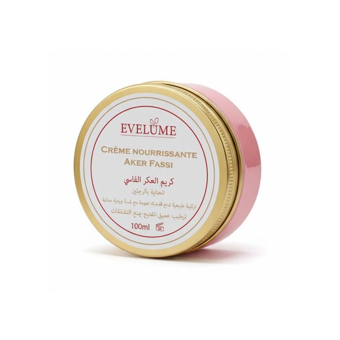 CRÈME NOURRISSANTE Pieds à l’Aker Fassi d’EVELUME – Douceur, Éclat & Tradition
