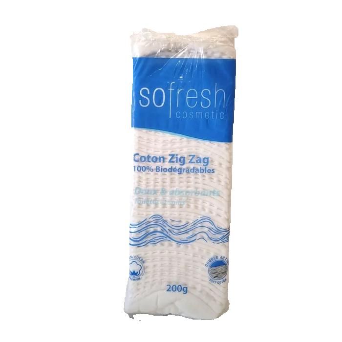 Coton accordéon prédécoupé - SOFRESH - 200g - Mixte - Adulte