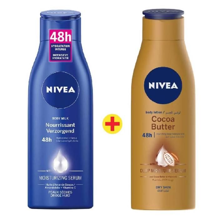 Laits corporels nourrissant + Cocoa 2x250ml - NIVEA