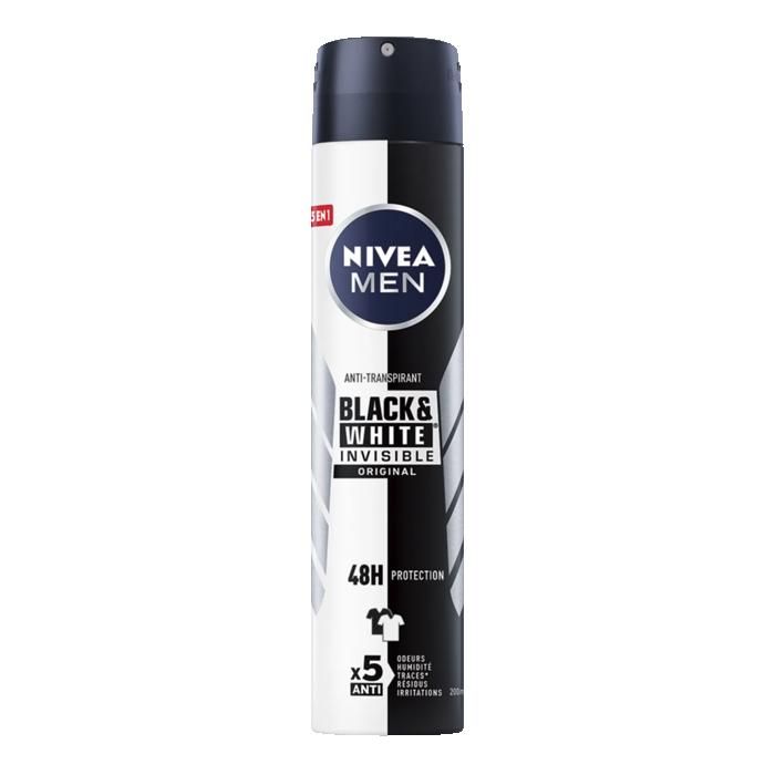 Déodorant spray Homme Black & White Original 200ml - NIVEA MEN