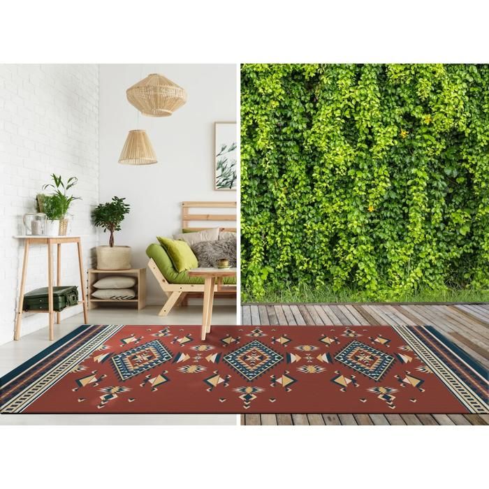 Tapis losange ethnique 200x290cm