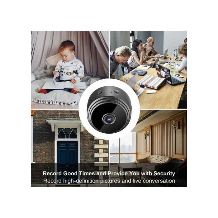 APP HD 1080P A9 WiFi Mini caméras IP P2P  Micro caméscope téléphone.