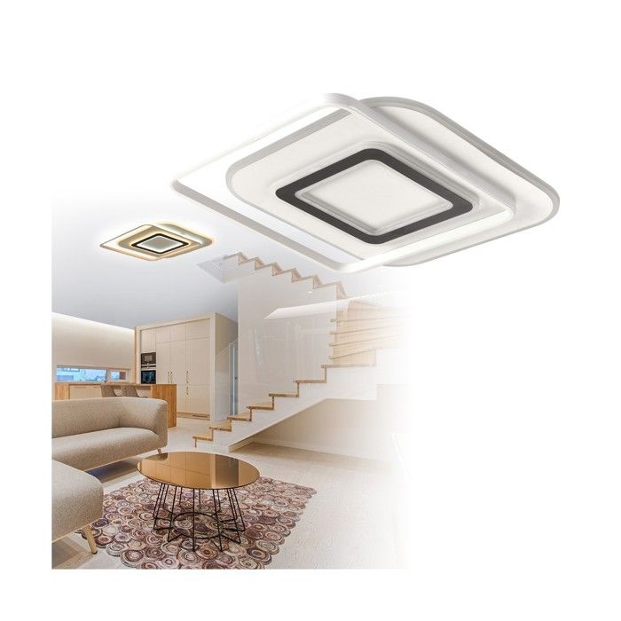 Plafonnier LED - CRISTALRECORD - Naos - 100W - Dimmable - 3CCT - Télécommande