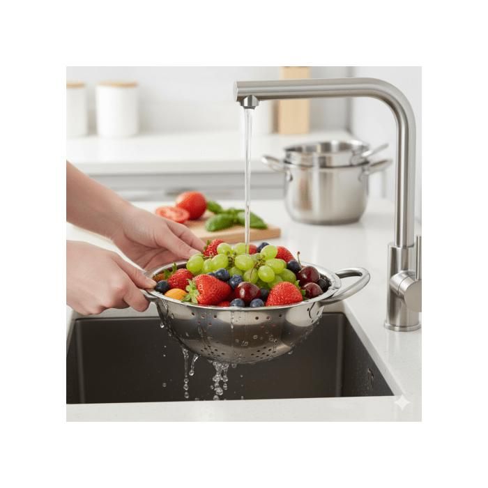 Passoire de cuisine en acier inoxydable