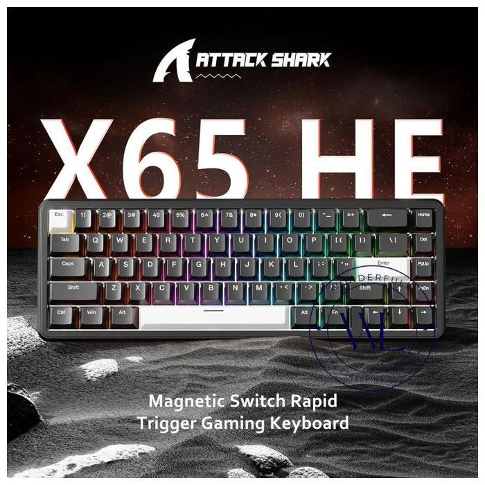 Mini Clavier mécanique X65 HE 8K Rapid Trigger Magnetic Switch précision RT 0.01mm, claviers de jeu VALORANT rétro-éclairé