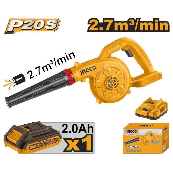 INGCO - SOUFLEUR A BATTERIE (SANS BATTERIE/CHARGEUR) 8,5m3/min