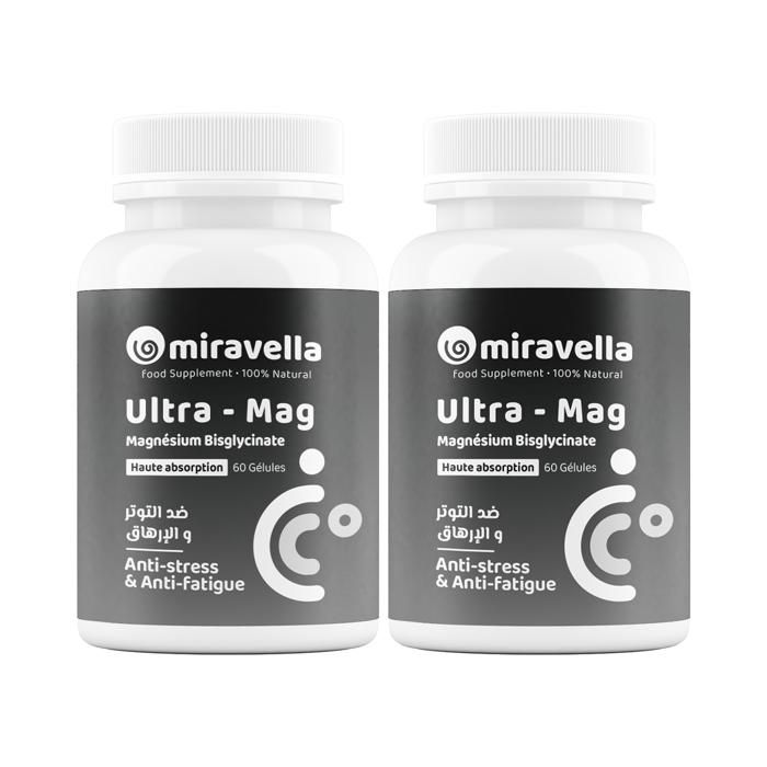 Duo Magnésium Glycinate 120 gélules 100% naturel