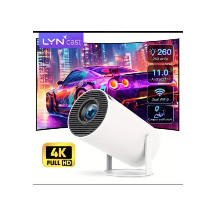 Magcubic Mini Projecteur Android Double Wifi6 Support Décodeur 4K Correction Automatique 260ANSI