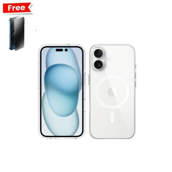 Coque iPhone 17 Magnétique MagSafe – Transparente Cristal + Incassable Fumé Gratuit