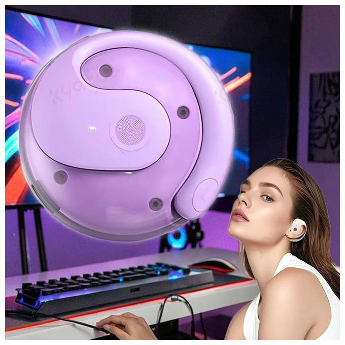 Ecouteurs sans fil - D70 - Bluetooth 5.3 - 36H autonomie - Oreilles ouvertes