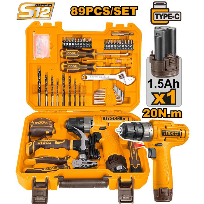 INGCO - Ensemble d'outils 89 pièces