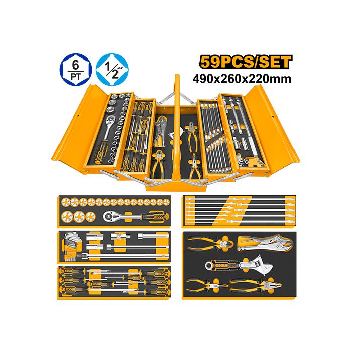 INGCO - Boîte à outils 108pcs