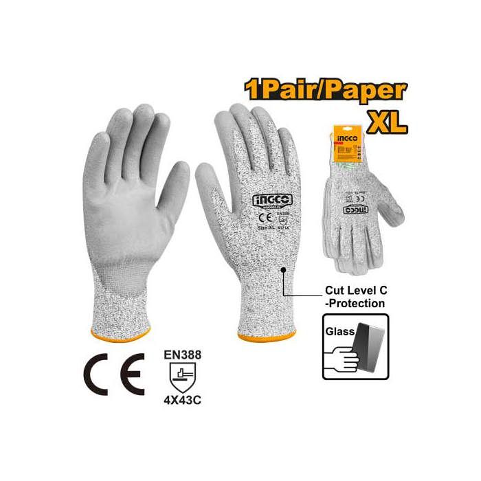 INGCO - Gants anti-coupure XL Ant-coupure et anti-abrasion