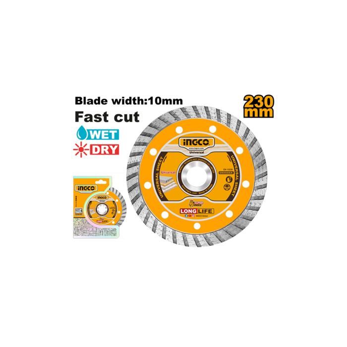 INGCO - DISQUE DIAMAND TURBO 230*22,2