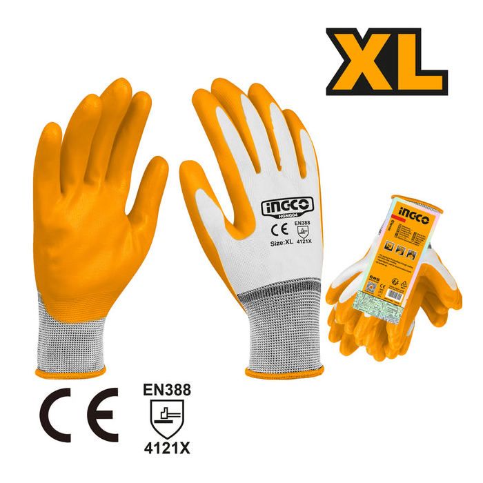 INGCO - Gants en nitrile XL