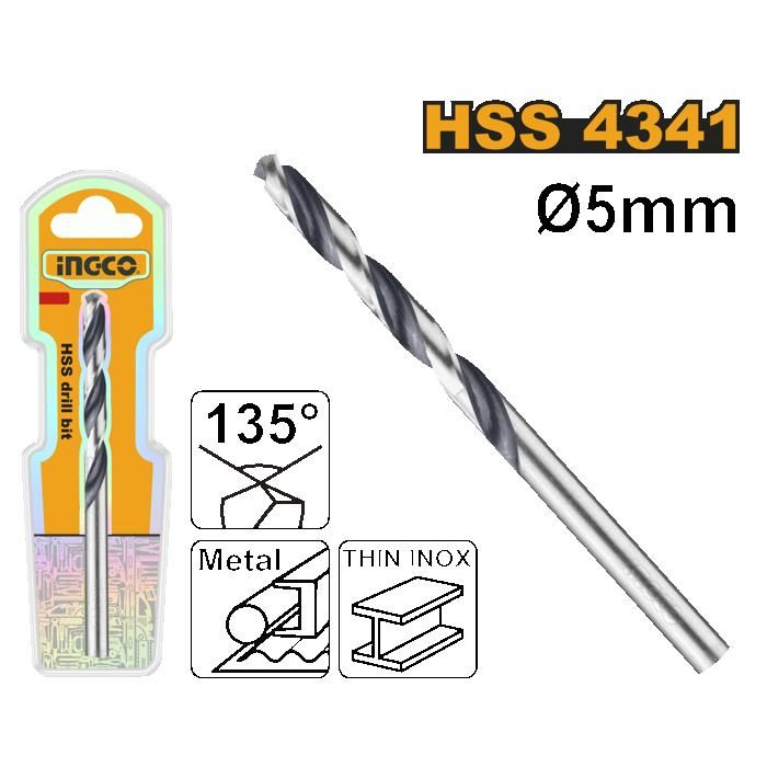 INGCO - Foret 5mm HSS 4341