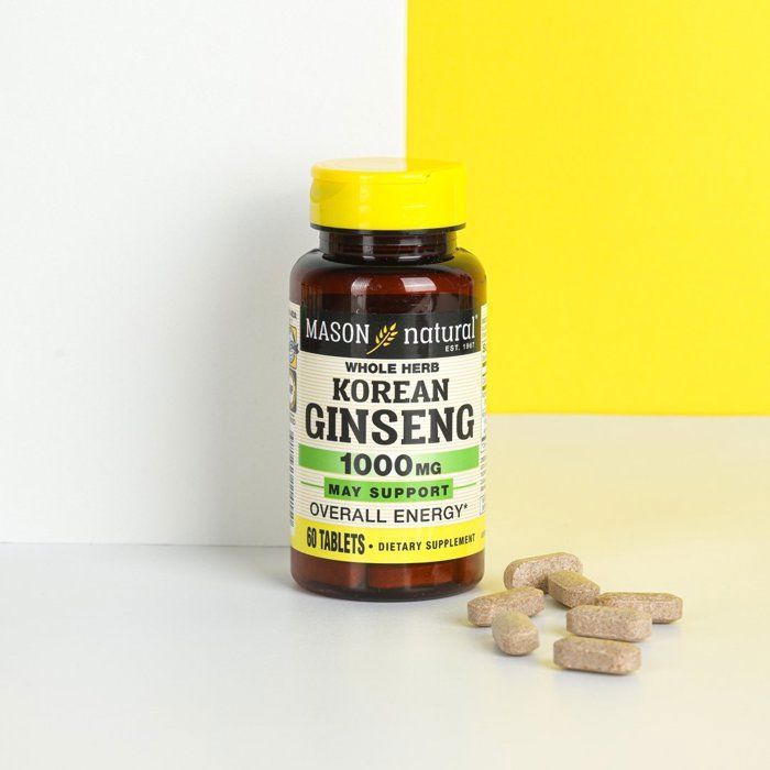 MASON NATURAL KOREAN GINSENG 1000 MG 60 TABLETS