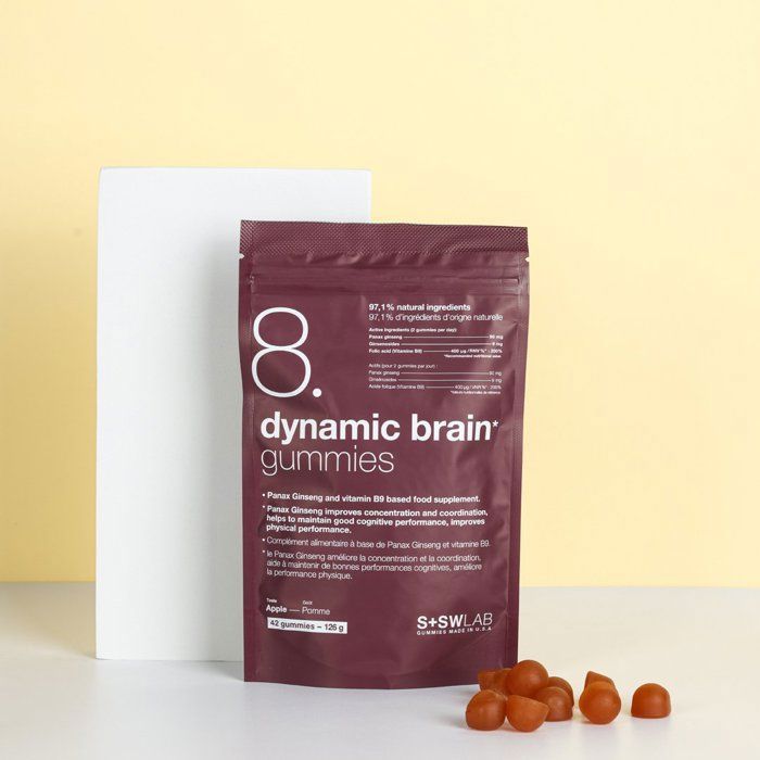 SSWLAB 8 DYNAMIC BRAIN GUMMIES 126G 42 GUMMIES GOUT POMME
