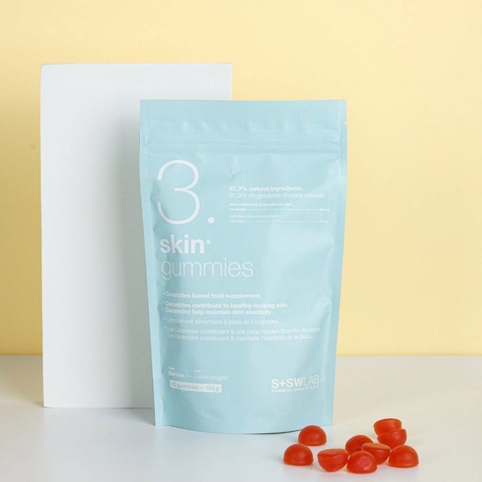 SSWLAB 3 SKIN GUMMIES 105G 42 GUMMIES GOUT FRUIT ROUGES