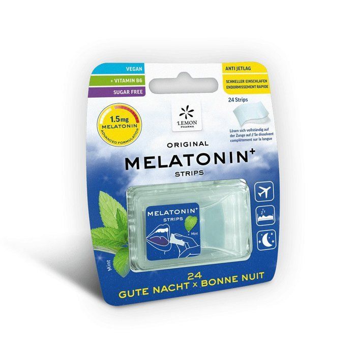 Melatonin+ Strips avec vitamine B6 - Lemon Pharma