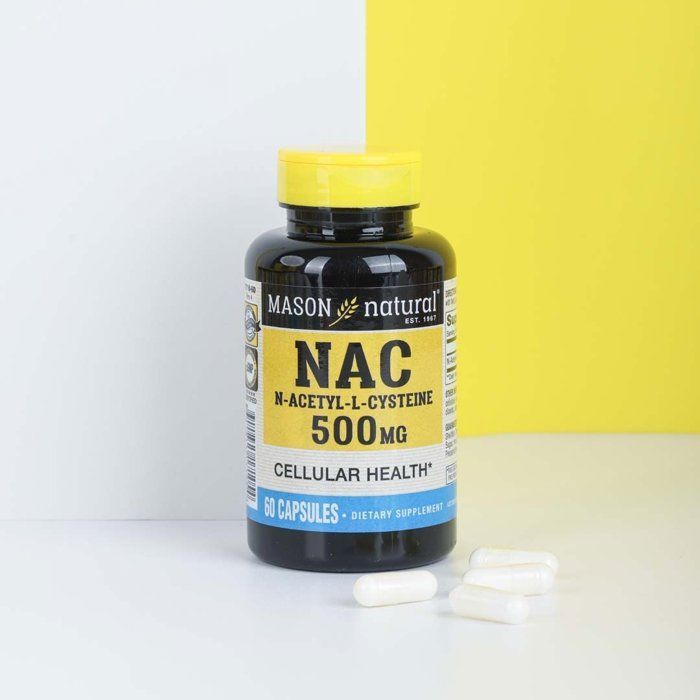 NAC N-Acetyl L-Cystéine 500 mg – 60 capsules – Mason Natural