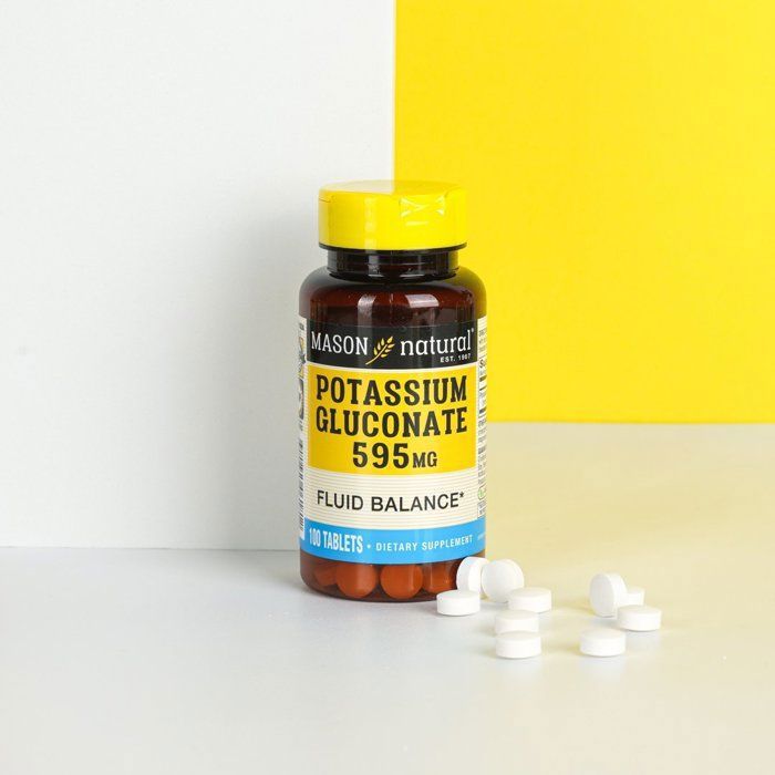 MASON NATURAL POTASSIUM GLUCONATE 595 MG 100 TABLETS