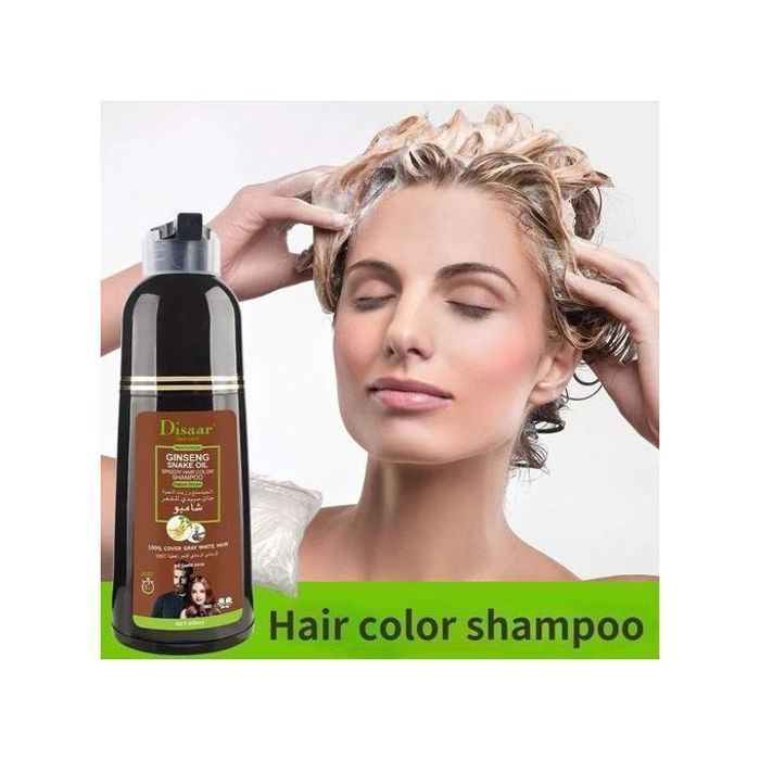 Shampoing Colorant Cheveux Brun Naturel – Disaar au Ginseng & Huile de Serpent