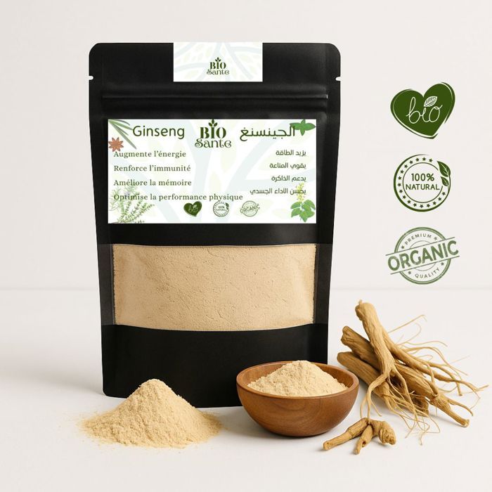 Ginseng Bio Santé poudre énergie durable quotidienne 500 g