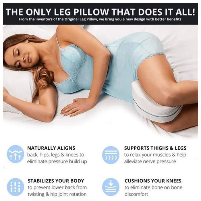 Oreiller en mousse à mémoire soutien confortablement les genoux de jambes