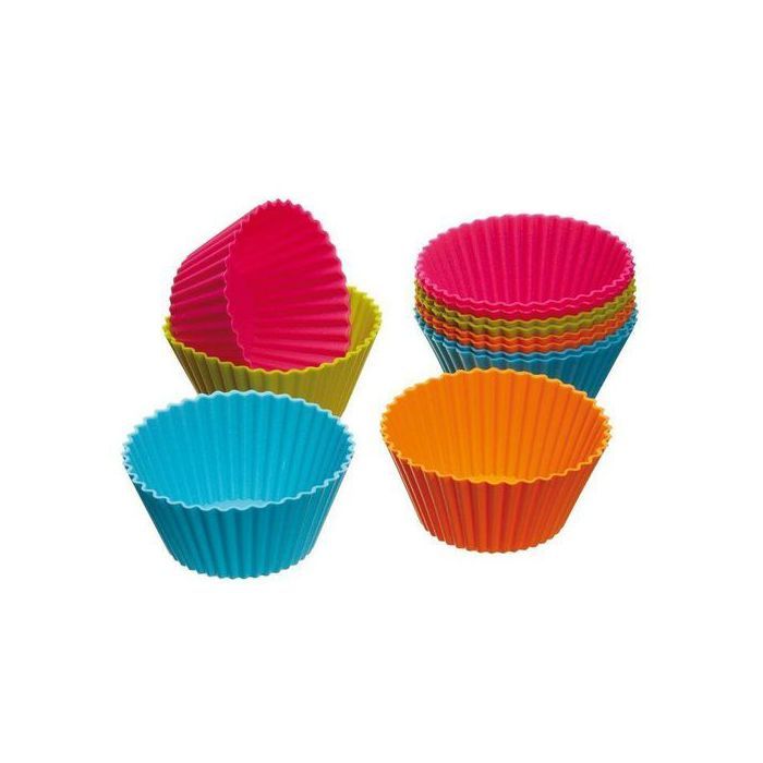 Cupcakes en Silicone, Moules de Cuisson, Sacs réutilisables antiadhésif, 12 pièces