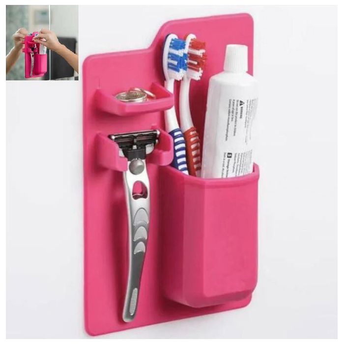 Porte-brosse à dents en silicone, porte-dentifrice, organisateur pour salle de bain