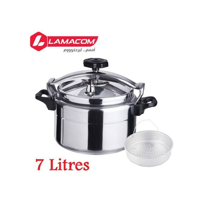 Lamacom Cocotte / autocuiseur aluminium 7L + panier multifonction offert