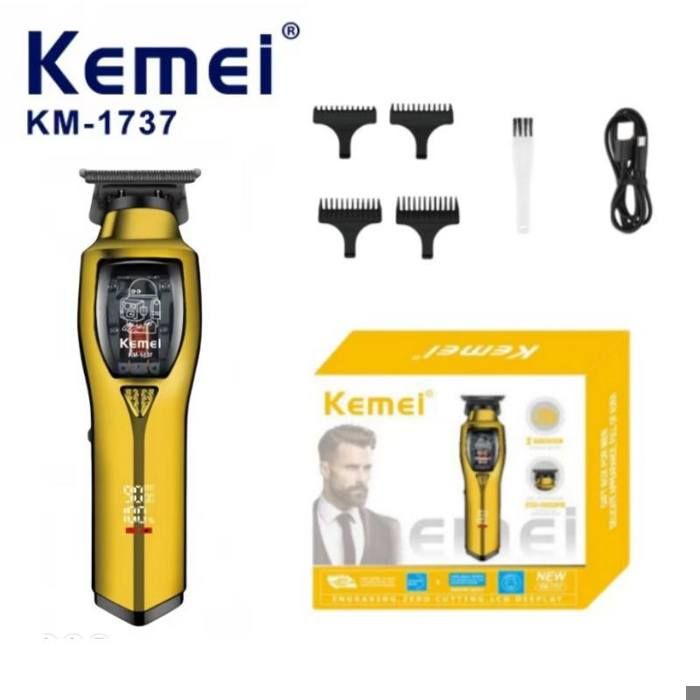 Kemei KM-1737 Tondeuse à cheveux professionnelle – Design élégant, tondeuse de barbier 9000-10000 tr/min